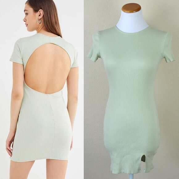 Urban Outfitters Dresses & Skirts - Urban Outfitters Aly Ribbed Open-back Mini Dress M